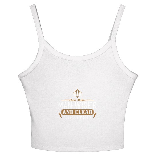Chess makes man wiser and clear sighted Women's Spaghetti Strap Tank Top