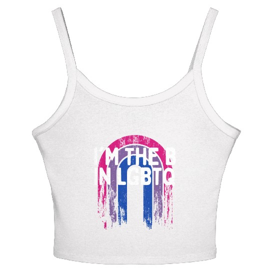 I'm The B in LGBTQ Bisexual Pride Bi LGBT Women's Spaghetti Strap Tank Top