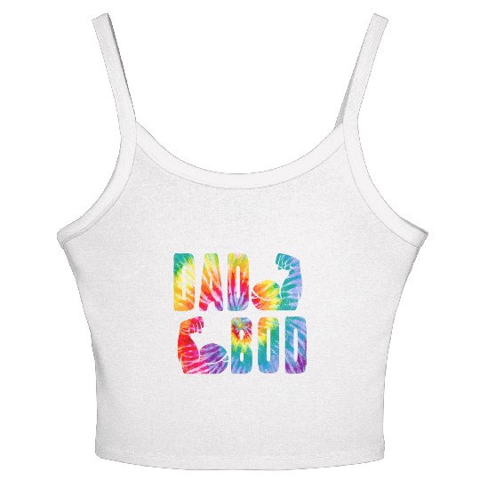 Dad Bod Muscle Building Gym Father's Day Gift for Women's Spaghetti Strap Tank Top