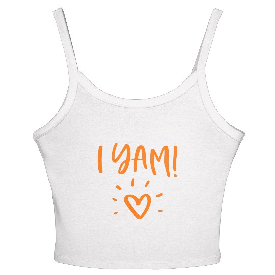 She's My Sweet Potato I Yam Set Couples Women's Spaghetti Strap Tank Top