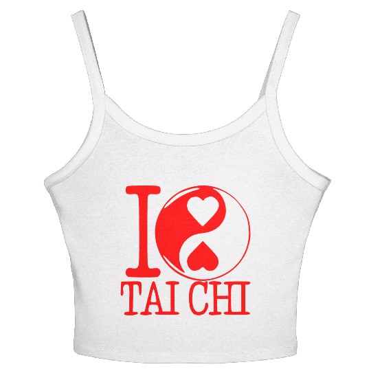 I Love Tai Chi ©WhiteTigerLLC.Com Women's Spaghetti Strap Tank Top