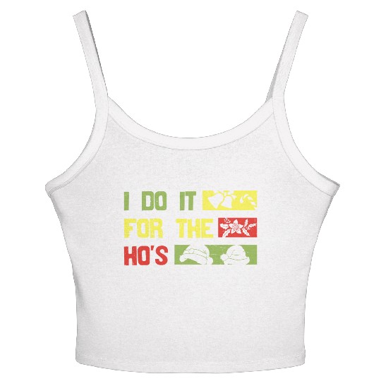 I Do It For The ho's christmas Women's Spaghetti Strap Tank Top