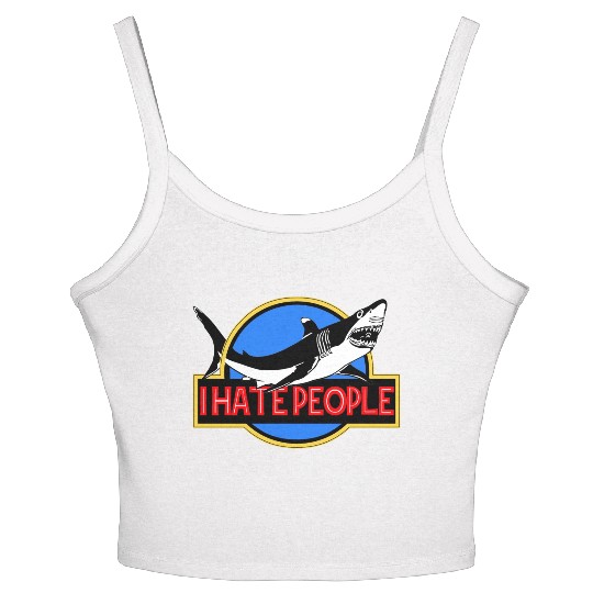 I hate people Women's Spaghetti Strap Tank Top