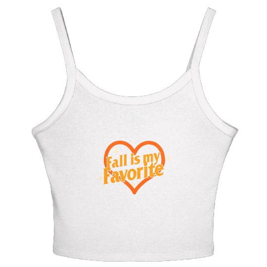 Halloween Theme Fall Is My Favorite Heart Coffee Women's Spaghetti Strap Tank Top
