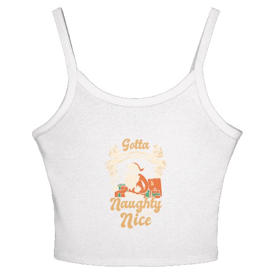 Scary Santa Skull Christmas Holiday Horror Women's Spaghetti Strap Tank Top