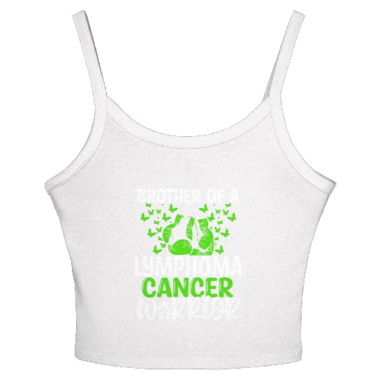 Lymphoma Cancer Awareness Brother Twins Sibling Women's Spaghetti Strap Tank Top