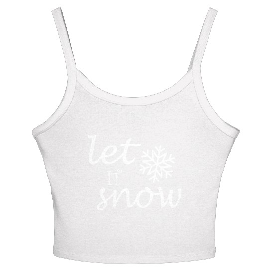 Let it snow Women's Spaghetti Strap Tank Top