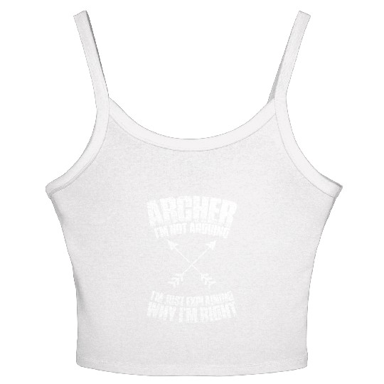 Archer Archery Bow Hunting Bowman Arrow Bow Hunter Women's Spaghetti Strap Tank Top