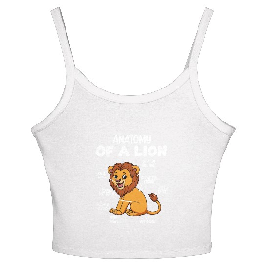 Anatomy Of A Lion Women's Spaghetti Strap Tank Top
