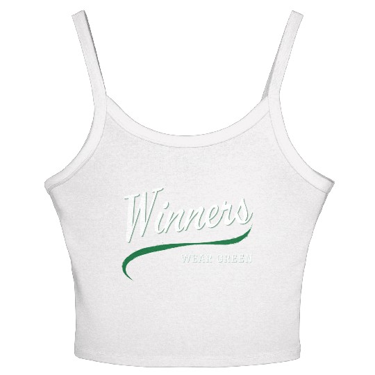 Winners Wear Green Women's Spaghetti Strap Tank Top