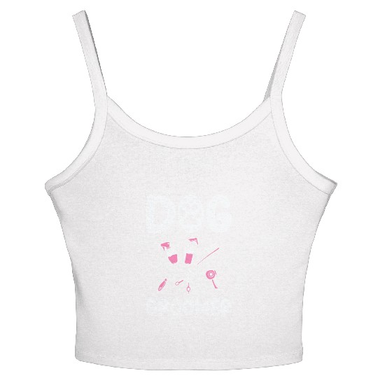 Dog Groomer Canine Grooming Hygiene Women's Spaghetti Strap Tank Top