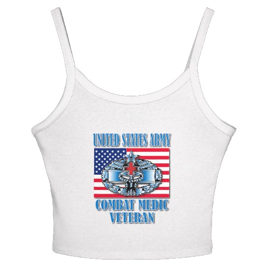 Combat Medic 2nd Award Memorable Us Women's Spaghetti Strap Tank Top