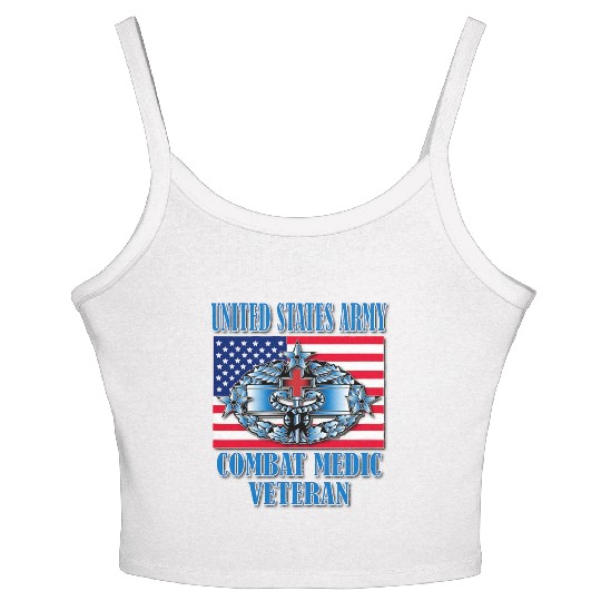 Combat Medic 4th Award Memorable Us Women's Spaghetti Strap Tank Top