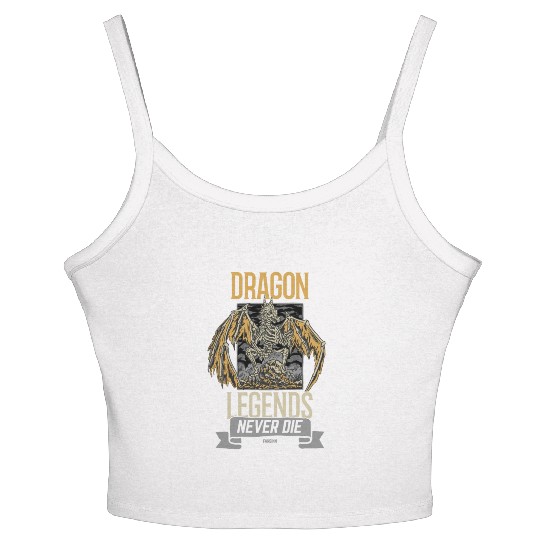Dragon Legends Never Die Women's Spaghetti Strap Tank Top