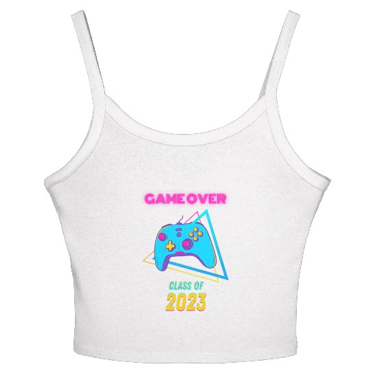 Game Over Class Of 2023 - Students Graduation 2023 Women's Spaghetti Strap Tank Top