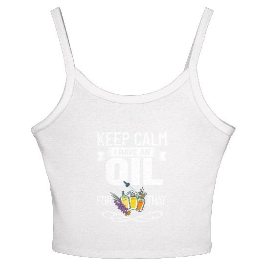 Essential Oil Diffuser Peppermint Aromatherapy Women's Spaghetti Strap Tank Top