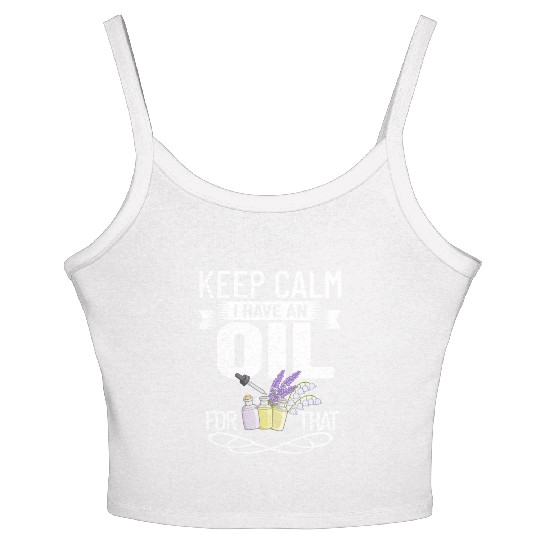 Essential Oil Diffuser Peppermint Aromatherapy Women's Spaghetti Strap Tank Top