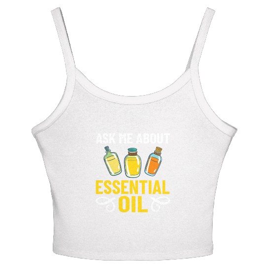 Essential Oil Diffuser Peppermint Aromatherapy Women's Spaghetti Strap Tank Top