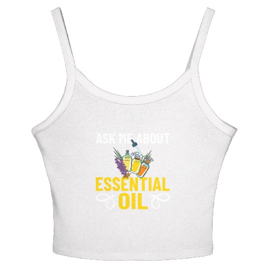 Essential Oil Diffuser Peppermint Aromatherapy Women's Spaghetti Strap Tank Top