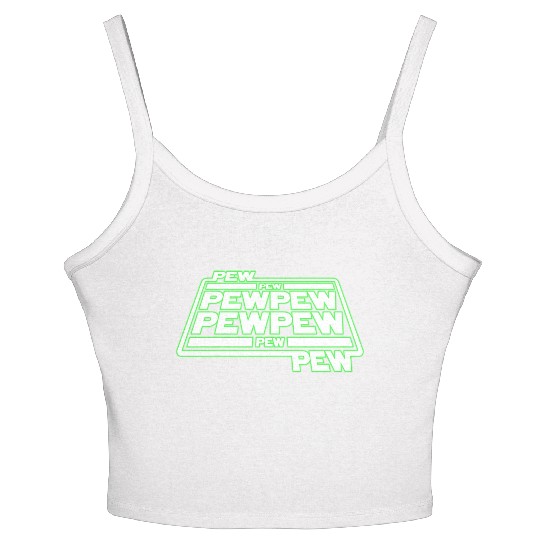Pew Pew Pew Women's Spaghetti Strap Tank Top