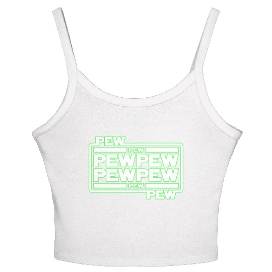 Pew Pew Pew Women's Spaghetti Strap Tank Top