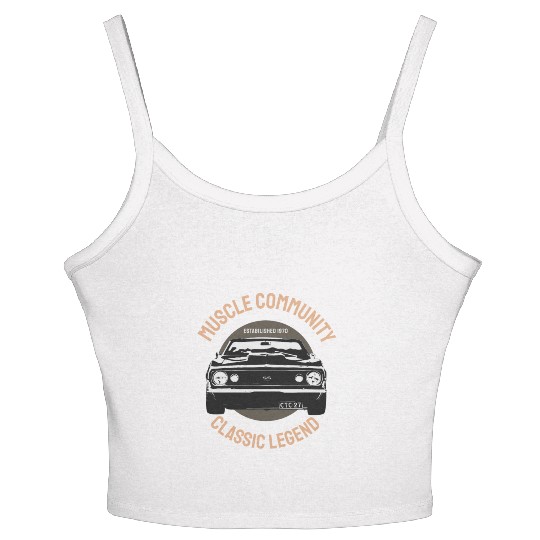 Muscle Community Classic Legend Vintage Gift Ideas Women's Spaghetti Strap Tank Top