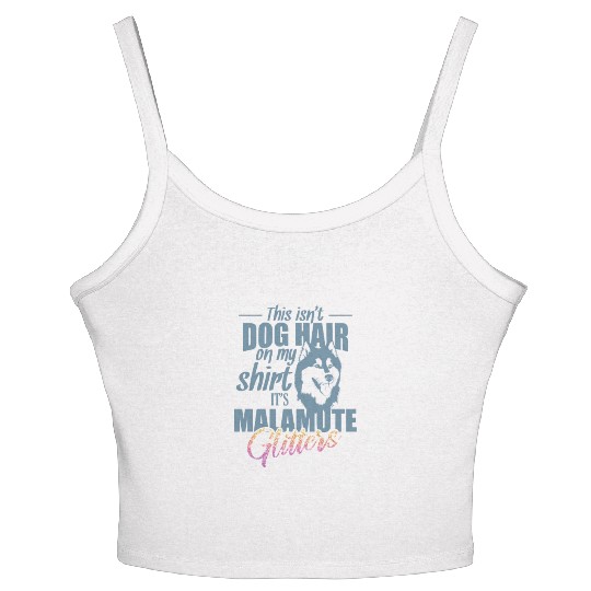 This isn't Dog Hair on me It's Malamute Glitters Women's Spaghetti Strap Tank Top
