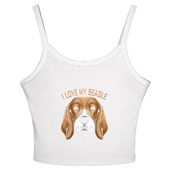 Dog Lover - I Love My Beagle Women's Spaghetti Strap Tank Top