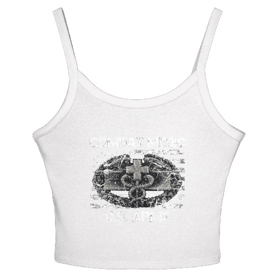 Us Army Combat Medic U.S Army Veteran Women's Spaghetti Strap Tank Top