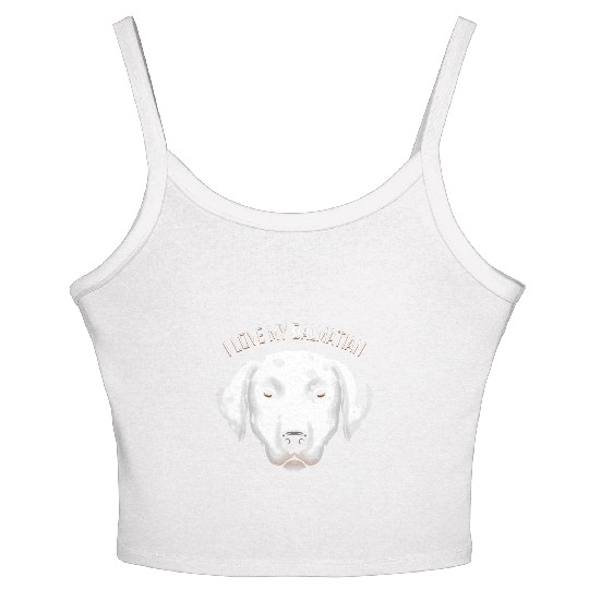 Dog Lover - I Love My Dalmatian Women's Spaghetti Strap Tank Top