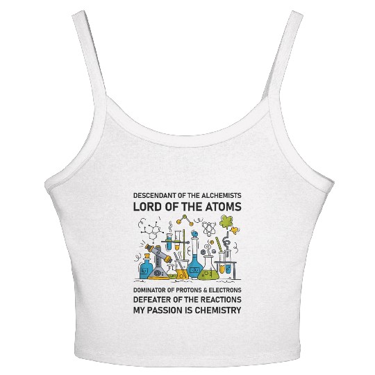Chemistry Chemist Alchemists Alchemy Chemical Women's Spaghetti Strap Tank Top