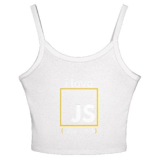 JavaScript web developer funny programming Women's Spaghetti Strap Tank Top