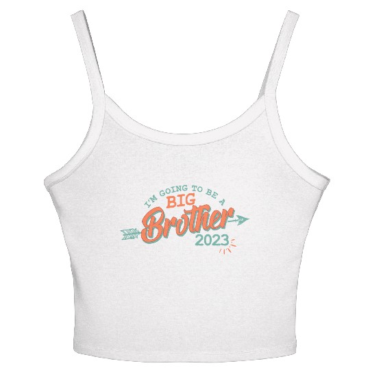 Big Brother 2023 - Bro to be Baby Pregnancy Kids Women's Spaghetti Strap Tank Top