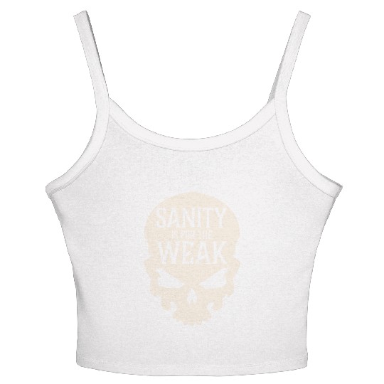 Demon Skull Sanity is for the Weak Women's Spaghetti Strap Tank Top