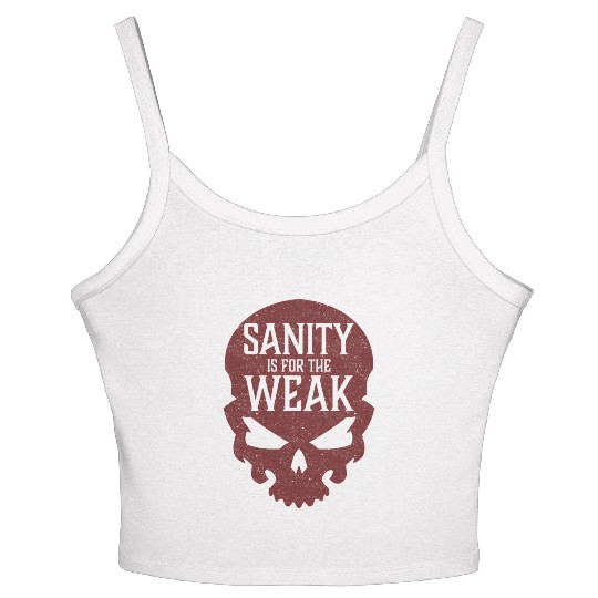 Demon Skull Sanity is for the Weak Women's Spaghetti Strap Tank Top