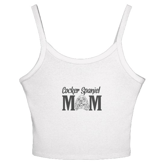 Cocker Spaniel Mom Dog Pet Women's Spaghetti Strap Tank Top