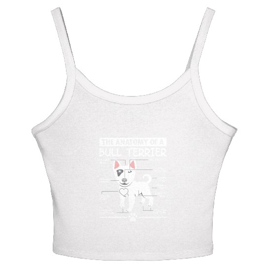 The Anatomy of A Bull Terrier Women's Spaghetti Strap Tank Top