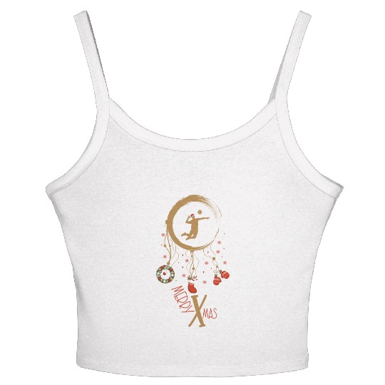 Winter dreamcatcher Christmas Volleyball Women's Spaghetti Strap Tank Top