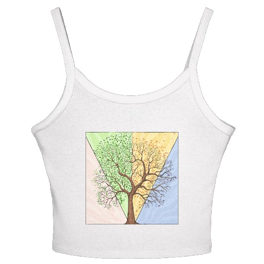 Four Seasons Trees Women's Spaghetti Strap Tank Top