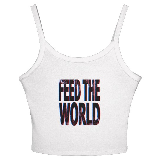 quot Feed The World quot Essential Women's Spaghetti Strap Tank Top