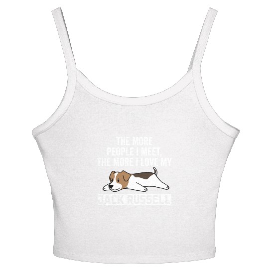 The More I Love My Jack Russell Terrier Women's Spaghetti Strap Tank Top