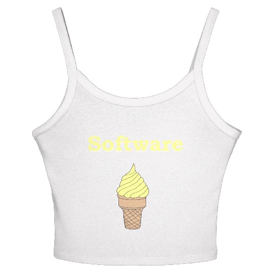 Software Vanilla Ice Cream Women's Spaghetti Strap Tank Top