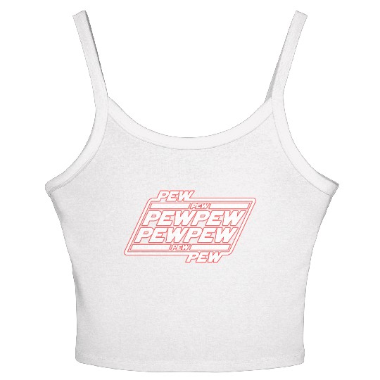 Pew Pew Pew Women's Spaghetti Strap Tank Top