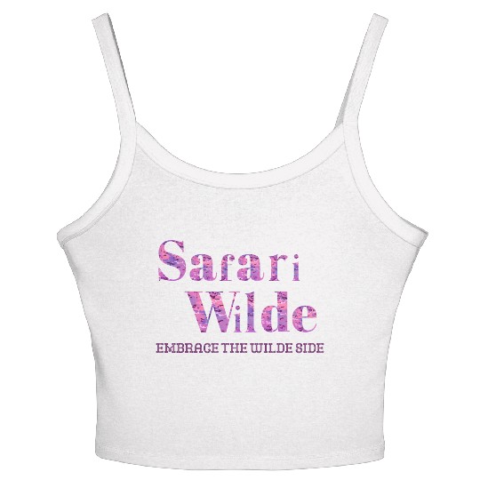 Safari Wilde Camo Dirt Pink Women's Spaghetti Strap Tank Top