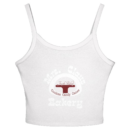 Christmas Women's Spaghetti Strap Tank Top, Mrs. Claus Bakery Women's Spaghetti Strap Tank Top,