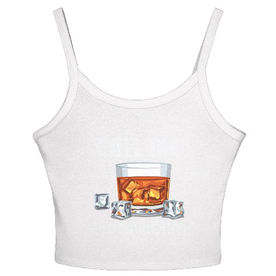 Call Me Old Fashioned. Funny Whiskey. Women's Spaghetti Strap Tank Top