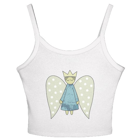 The Flight of the Christmas Angel Women's Spaghetti Strap Tank Top