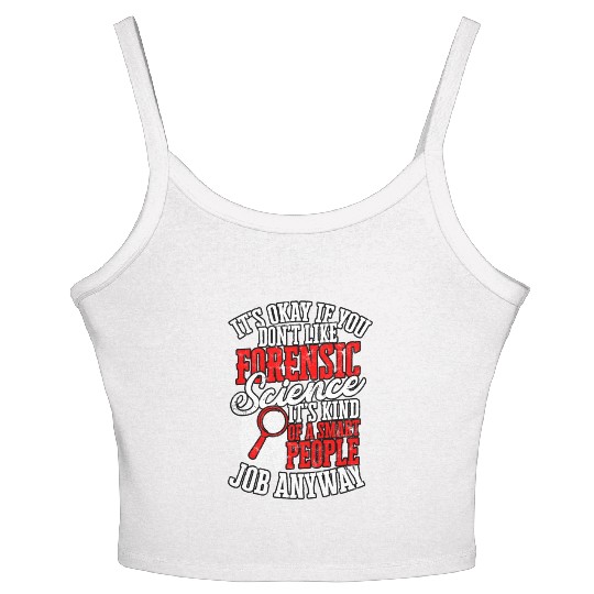 forensic science detective true crime investigator Women's Spaghetti Strap Tank Top