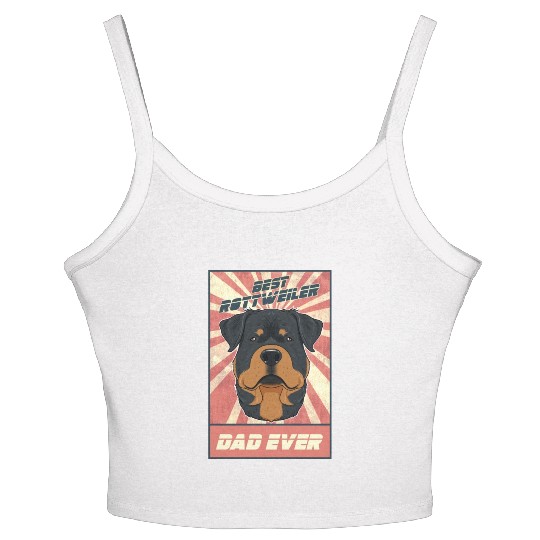 Best Rottweiler Dad Ever I Rottweiler Lover Women's Spaghetti Strap Tank Top