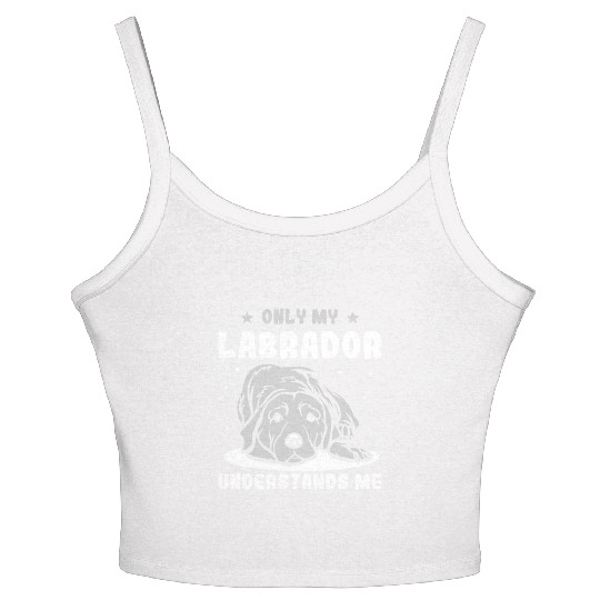 Labrador and like maybe 3 people Women's Spaghetti Strap Tank Top